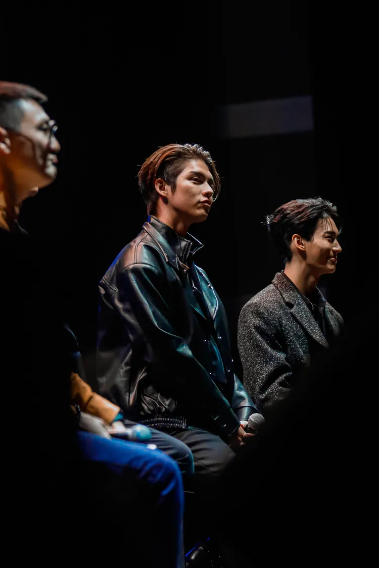 「道明寺」Bright(中)對台灣臭豆腐印象深刻。IME提供