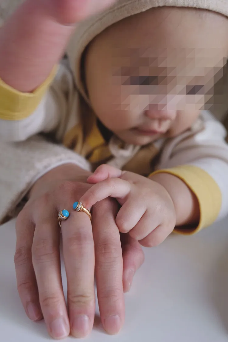 范少勳的新生女兒模樣清秀可愛。品牌提供