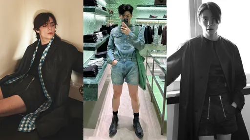 男人準備把大腿露出來 PRADA小短褲連韓團男神也淪陷