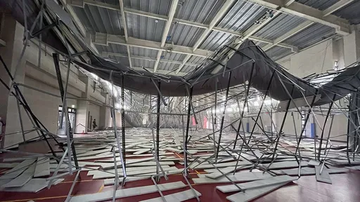 八德運動中心天花板崩塌！監院要查了　但發文要張善政說明？