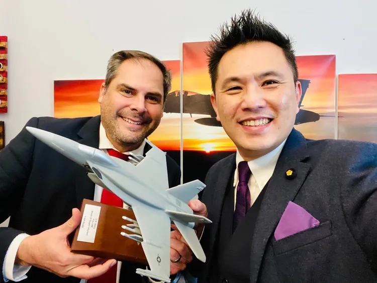 眾議員賈西亞表示，台美國防合作需要將強。陳以信辦公室提供