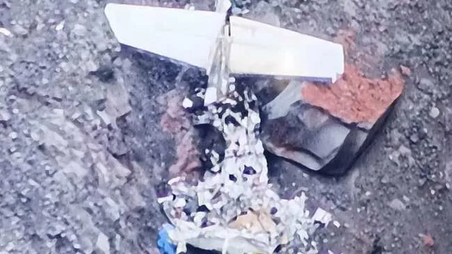 發現疑似小飛機的殘骸。翻攝臉書Facebook/PIA Albay