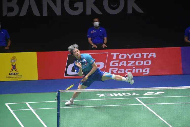 林俊易直落二獲勝。  中央社