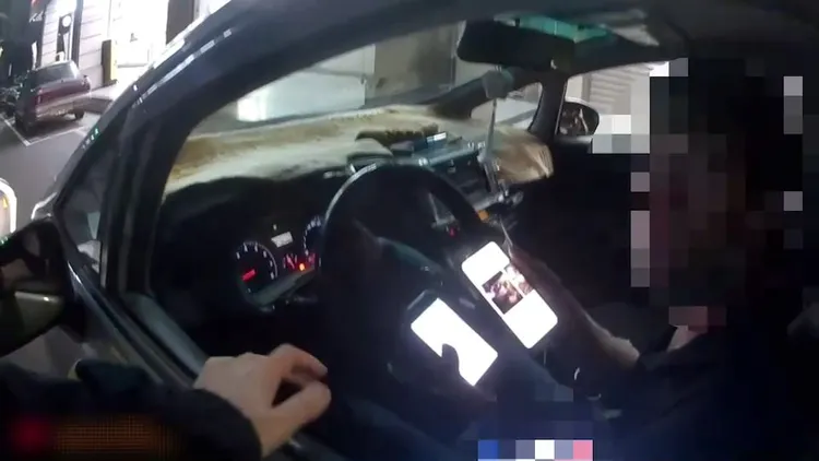 歐陽男謊稱要找藥局。蘆洲警分局提供