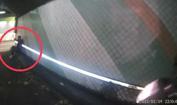 通緝犯最終在辛亥隧道內落網。翻攝畫面