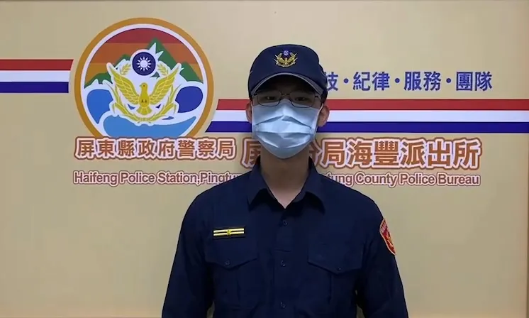 海豐派出所長陳陞表示，參與宮廟遶境活動，應遵守秩序。翻攝畫面