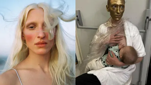 为职业妇女鼓掌～名模顶走秀妆　后台忙喂母乳画面太动人