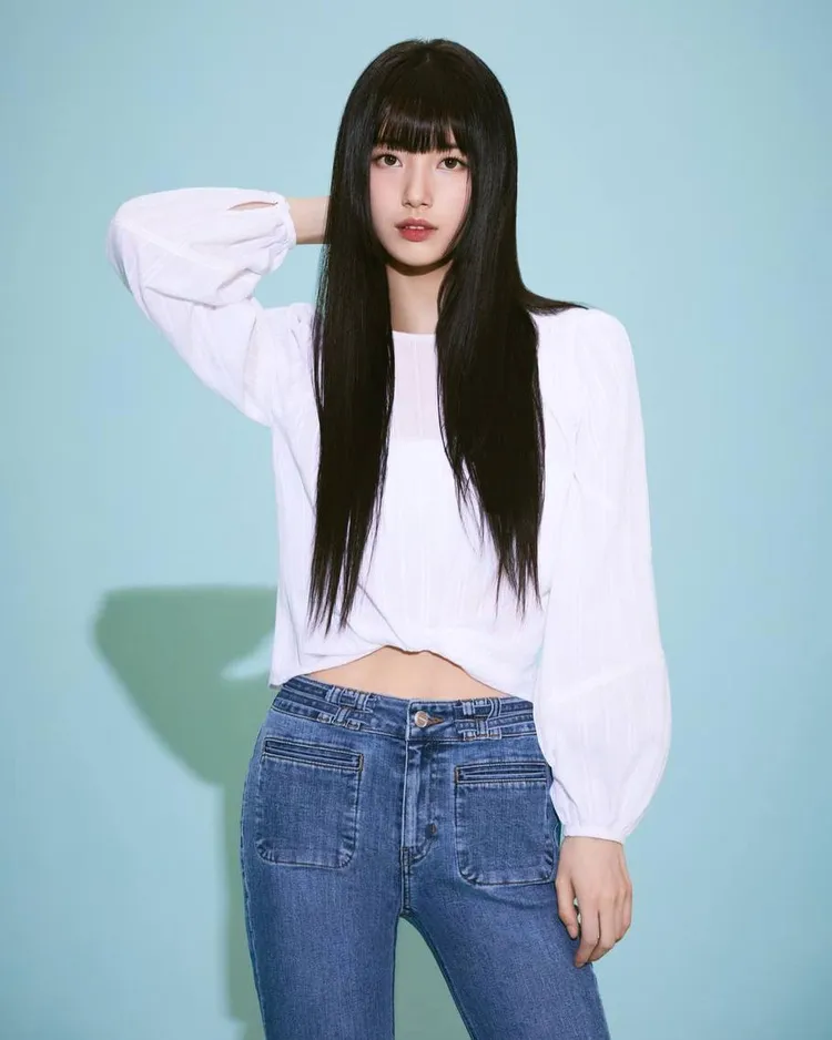 秀智以黑長髮剪出公主切造型，贏得粉絲廣讚好看。翻攝skuukzky IG