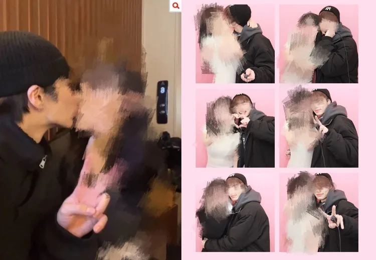 網友不捨朋友遭施暴差點失去性命，公開李榮彬與朋友約會時的照片佐證。翻攝nate pann