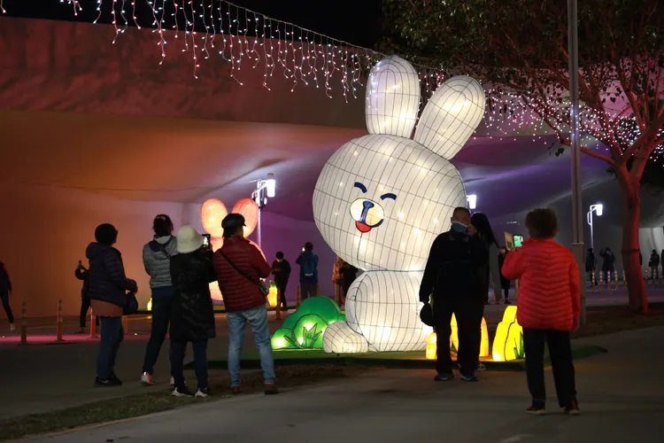 中台灣元宵燈會全區規劃7大燈區，超過30組特色主題燈組。市府提供