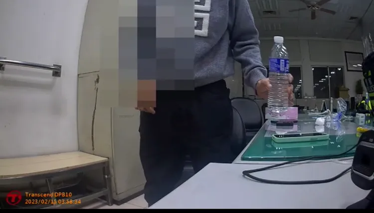 林嫌訊後被警方解送地檢署歸案。讀者提供