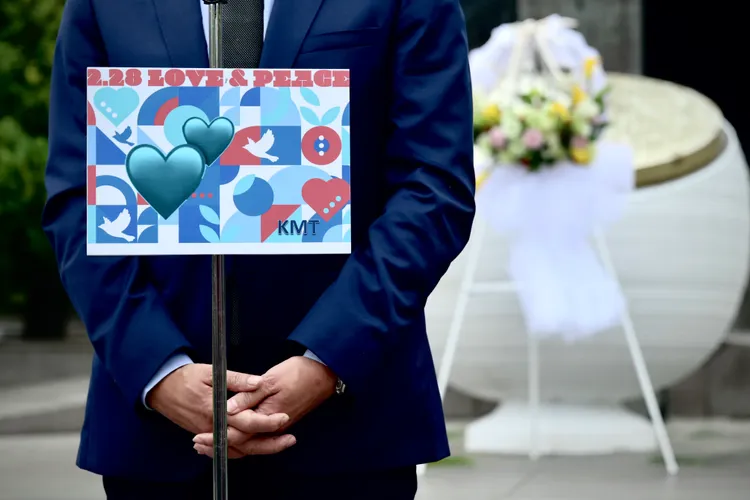 朱立倫進一步說明，和平是大家一起推動，絕對不是屬於哪個個人或是政黨。林林攝