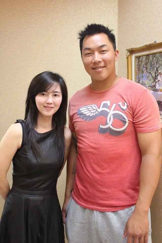 和郭泓志合照。引自蕭嘉蓉臉書