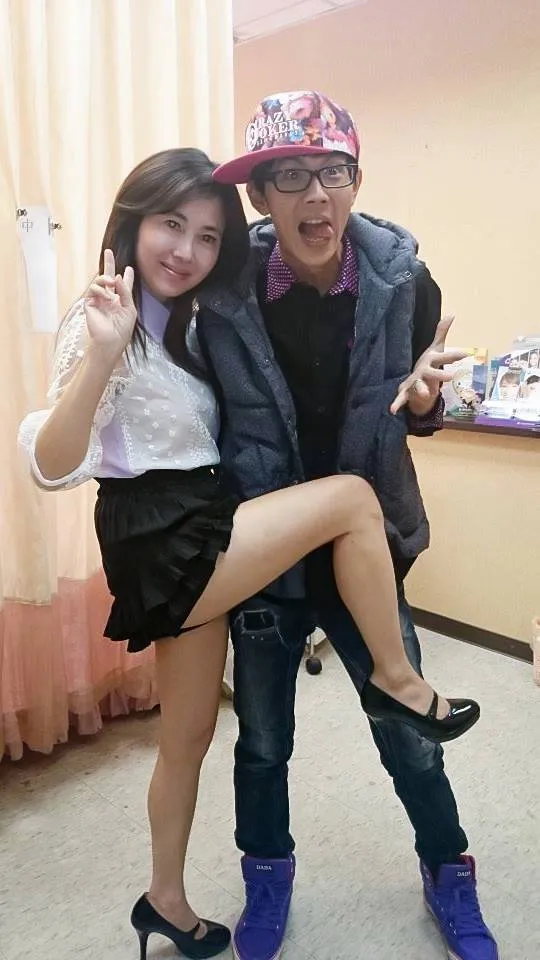 和阿翔合照。引自蕭嘉蓉臉書