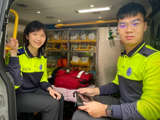 竹縣消防甜姐兒機警救人 心肌梗塞病患撿回一命