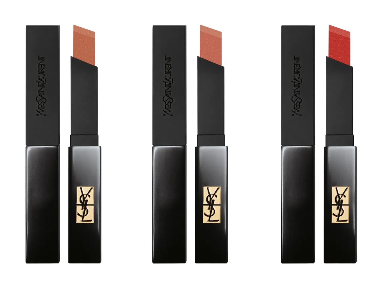 奢華緞面絨霧唇膏（左至右）#316、#317、#318，各1550元。張家玲攝