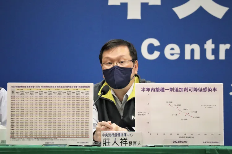 指揮中心發言人莊人祥。指揮中心提供