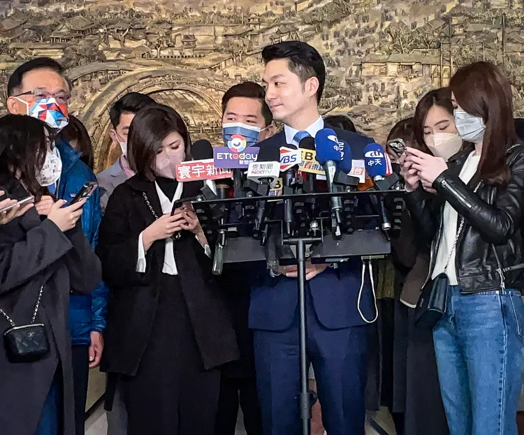 蔣萬安說，位置安排中央地方都有交換意見。賴昀岫攝
