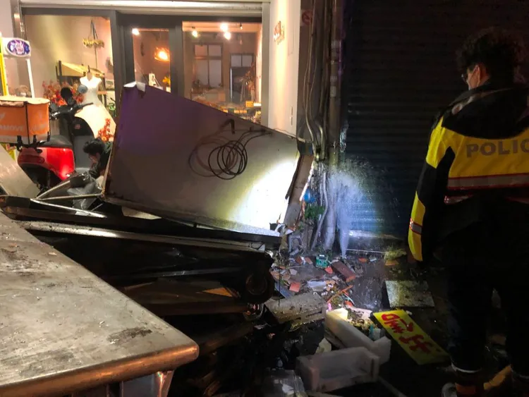 車禍現場。平鎮警分局提供