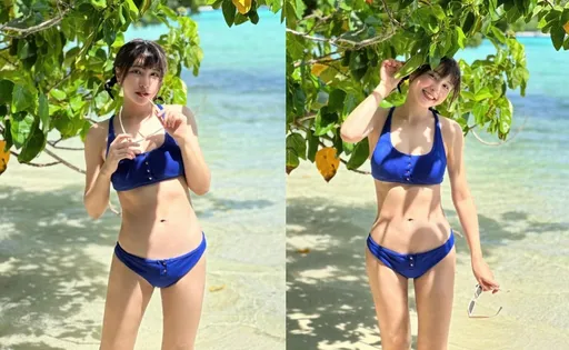 柯震東快看！峮峮帛琉海邊解放E奶　比基尼照釣出人夫放大掃描