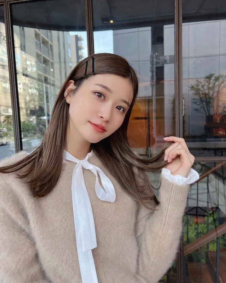 爆料女子外型像人氣模特兒生見愛瑠（圖）。翻攝meru_nukumi IG