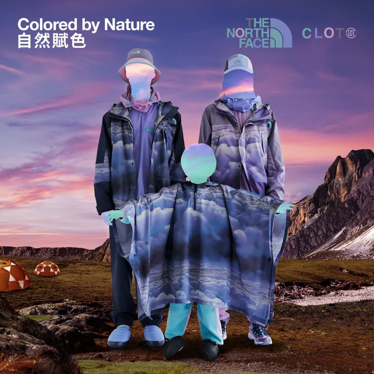 The North Face x CLOT聯名系列發布，形象照由陳冠希1家3口演繹，並刻意後製不露臉呈現。品牌提供