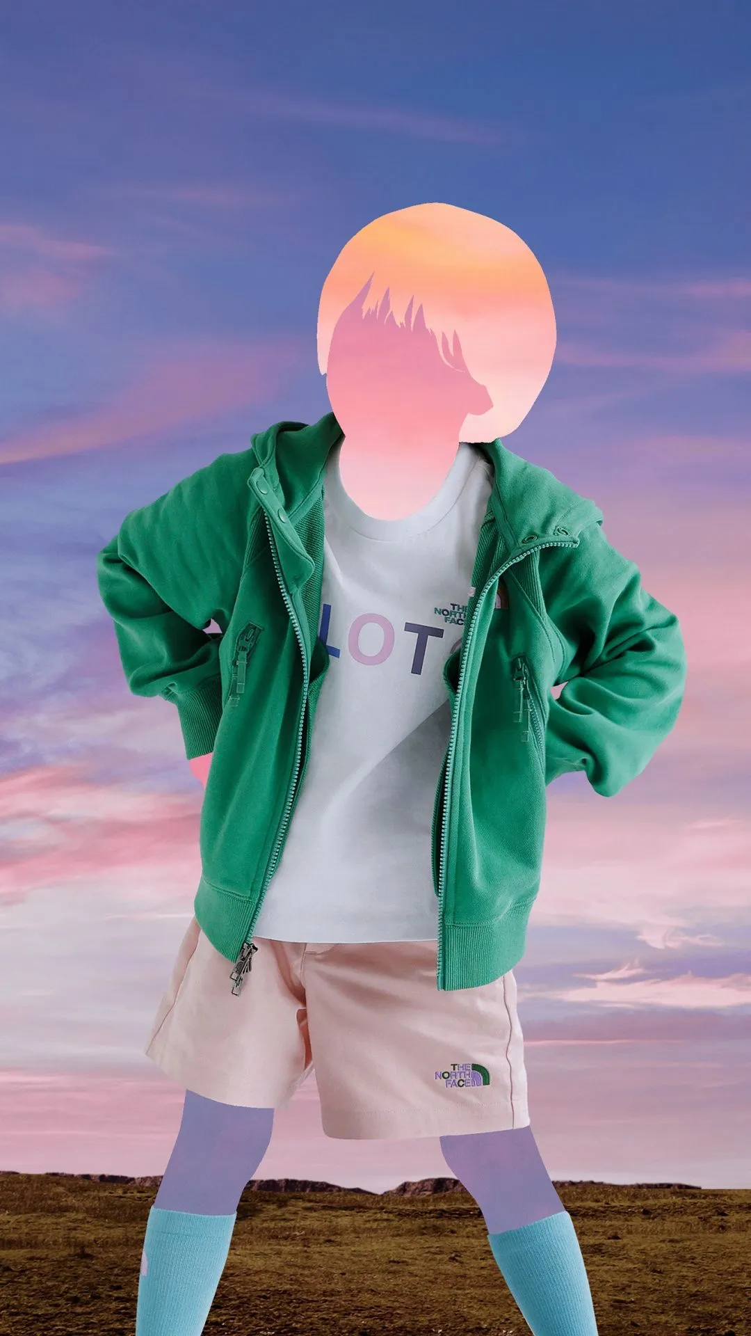 The North Face x CLOT聯名系列形象照。品牌提供