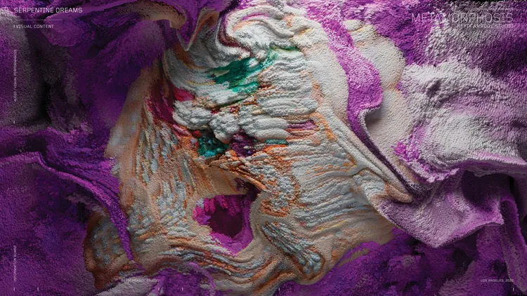土耳其新媒體藝術家Refik Anadol「Serpenti Factory」企劃藝術作品。品牌提供