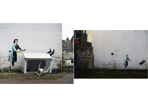 班克西裝置藝術被議會收走　居民怨：清垃圾都沒這麼快