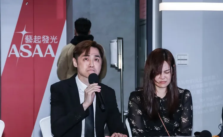 宋逸民(左)、陳維齡開記者會仍未平息風波。資料照 趙世平攝