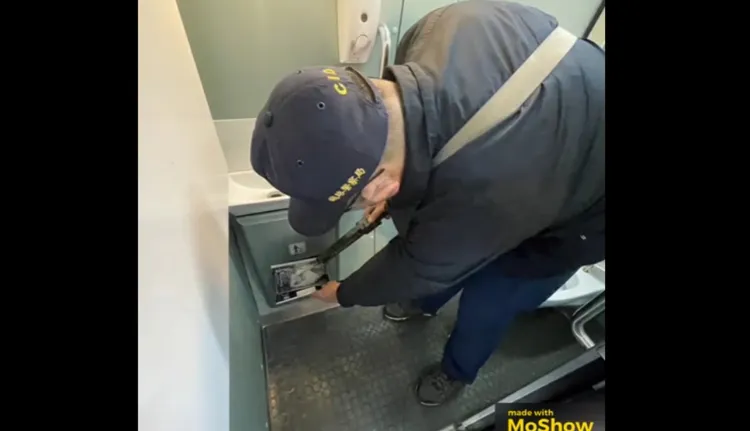 警方加強站體及車廂內搜索。翻攝畫面