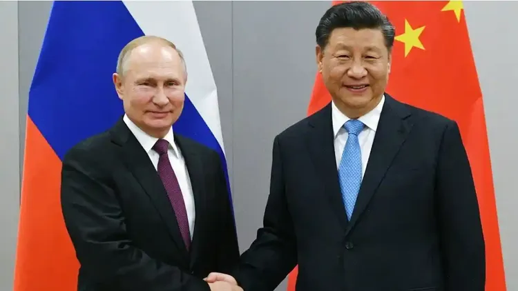 歐洲對中國與俄羅斯的合作始終抱持戒心。圖為俄羅斯總統普丁（左）與中國國家主席習近平（右）資料照片。