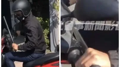 黑衣男這原因持甩棍沿路嗆「好膽下車」 高雄街頭囂張後下場是這樣