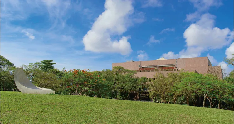 高雄市立美術館園區有相當大的綠地與林木。翻攝自高美館官網