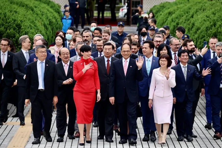 艾達莫娃今在立法院發表演說。林林攝