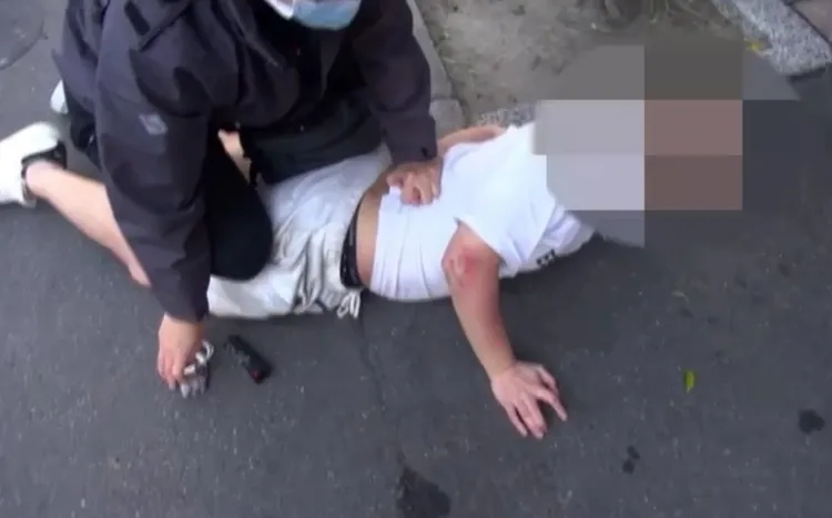 北市警拘提萬華分會8名成員。翻攝畫面