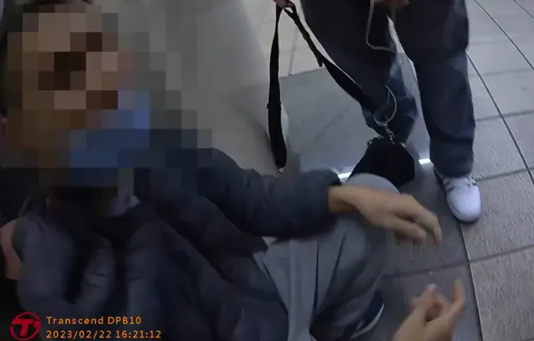 警方盤查阮姓失聯移工。翻攝畫面