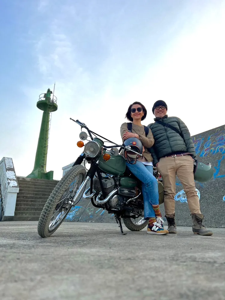 阿嬌和老公老劉感情超好。引自阿嬌臉書