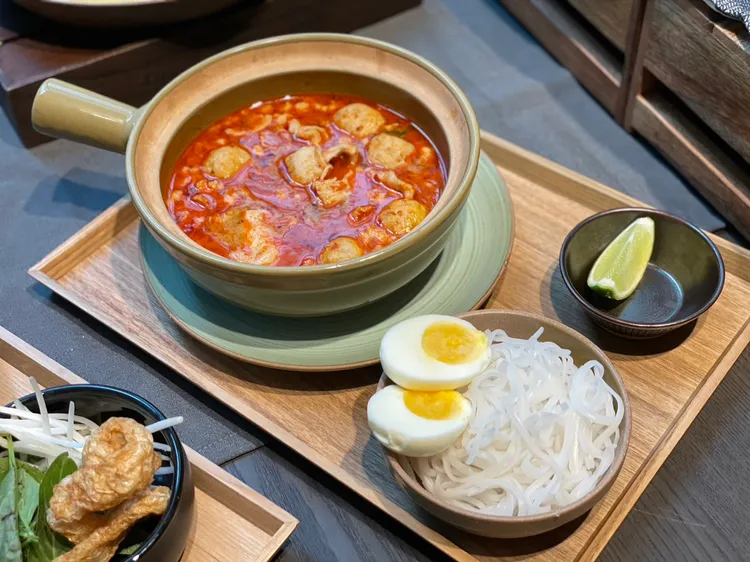 冬蔭豬肉麵，售價228元。業者提供