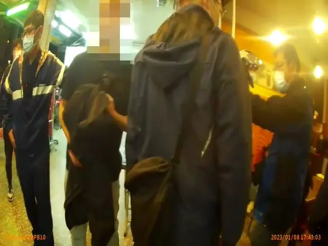 張男父親報警求救後，警方尋獲張男。土城警分局提供