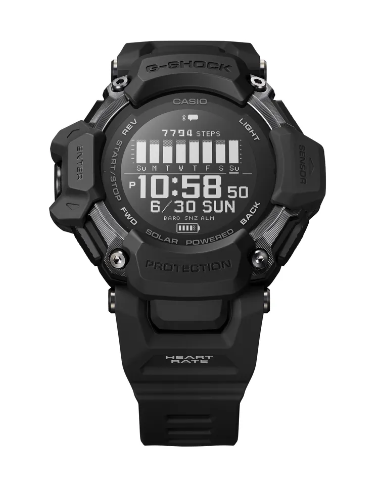 GBD-H2000智慧腕錶全黑色款，1萬4000元。品牌提供
