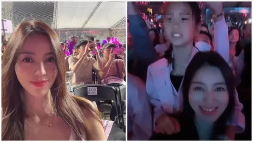 名媛林牧潔朝聖BLACKPINK讓女兒站椅唱跳 自己把爭議行為po上網