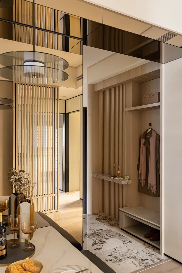 文山萃樣品屋呈現精品飯店宅樣貌。京旺開發建設提供