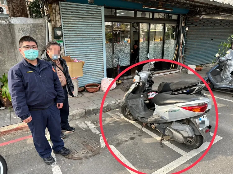 警方替王男找回愛車。翻攝畫面