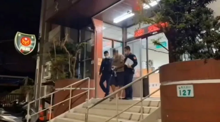 丁男被移送高雄地檢署偵辦。翻攝畫面