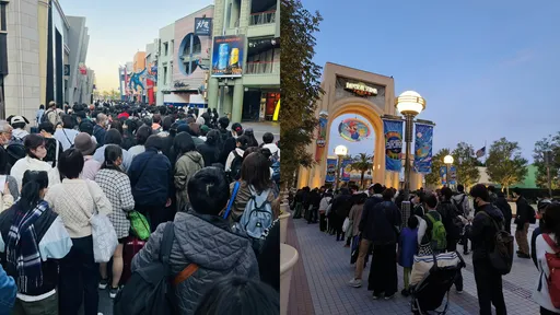 日本連假去玩有多慘!滿滿人頭照曝光 環球影城一早還沒6點就排成這樣