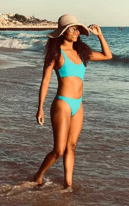 蒂萌熱愛舞蹈，練出了完美的身材。翻攝twitter/ Tatiana Timon