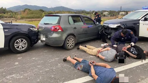 拒攔檢還衝撞巡邏車 橫山警圍捕制伏通緝犯