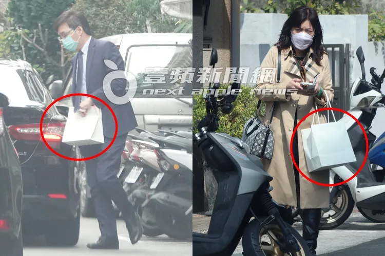 邱仲峯（左圖）在楊智惠46歲生日當天送了Swarovski給她。特勤中心攝