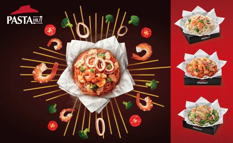 即日起至4/28在必勝客PK雙饗卡APP選購Pasta Hut「紙包義大利麵」全口味任選皆享平日「第二份半價」。業者提供